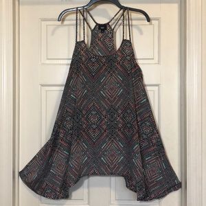 Strappy Mossimo Racerback Tunic Tank Size L